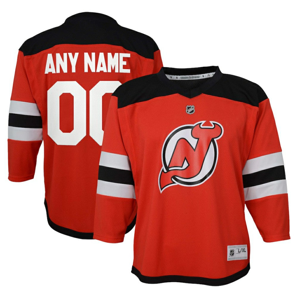 New Jersey Devils Youth Replica Custom Jersey -  NHL Jerseys