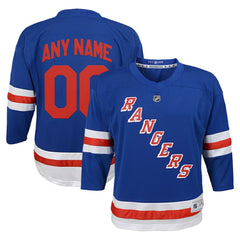 New York Rangers Youth Replica Custom Jersey -  NHL Jerseys