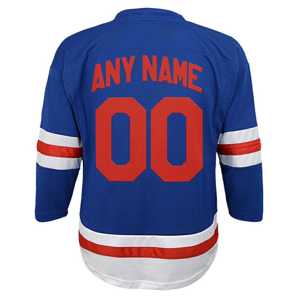 New York Rangers Youth Replica Custom Jersey -  NHL Jerseys