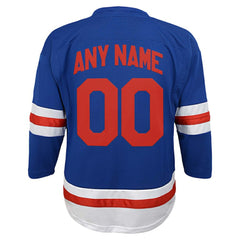 New York Rangers Youth Replica Custom Jersey -  NHL Jerseys