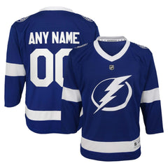 Tampa Bay Lightning Youth Replica Custom Jersey -  NHL Jerseys