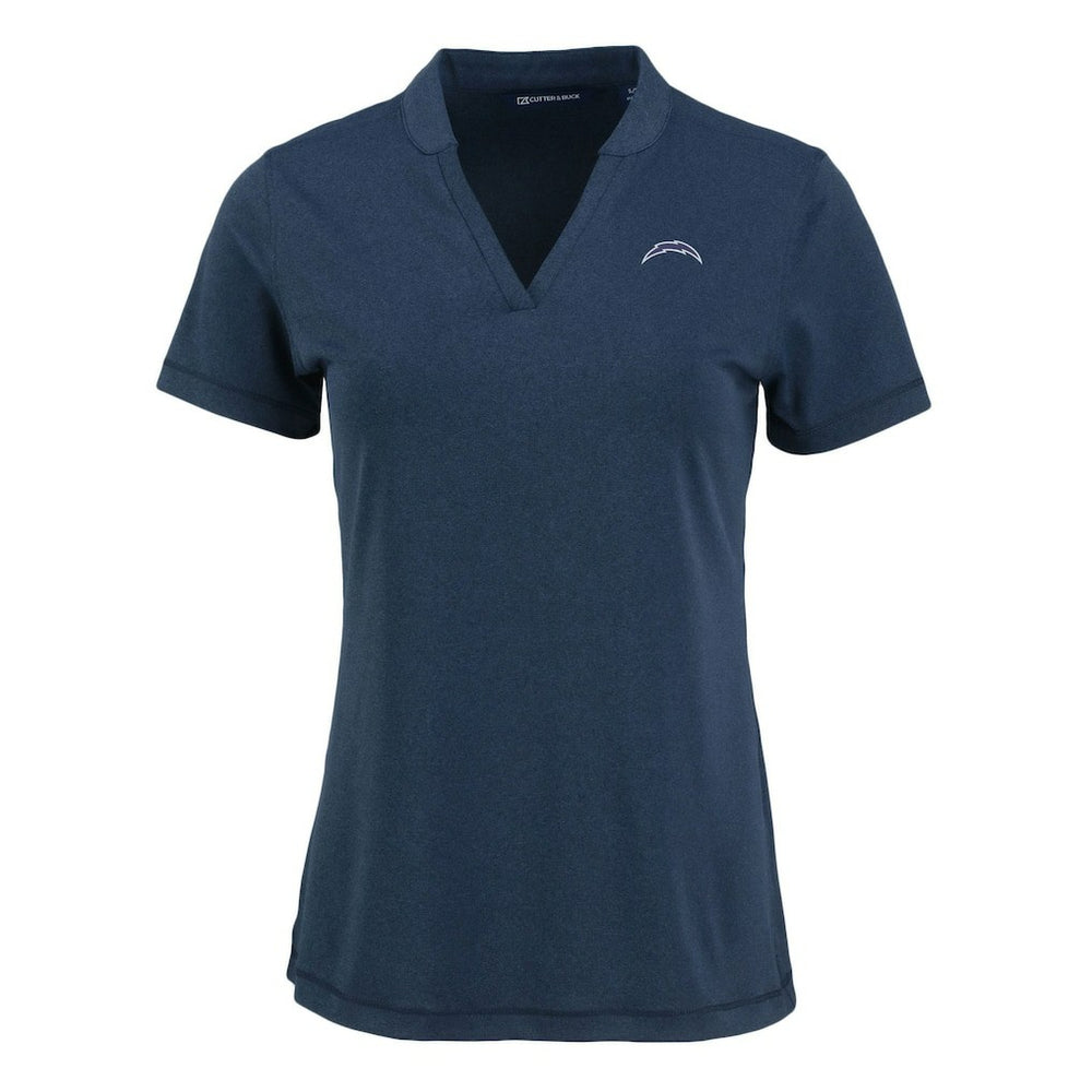 Los Angeles Chargers Cutter & Buck Women's Forge Stretch Blade DryTec V-Neck Polo | NFL US