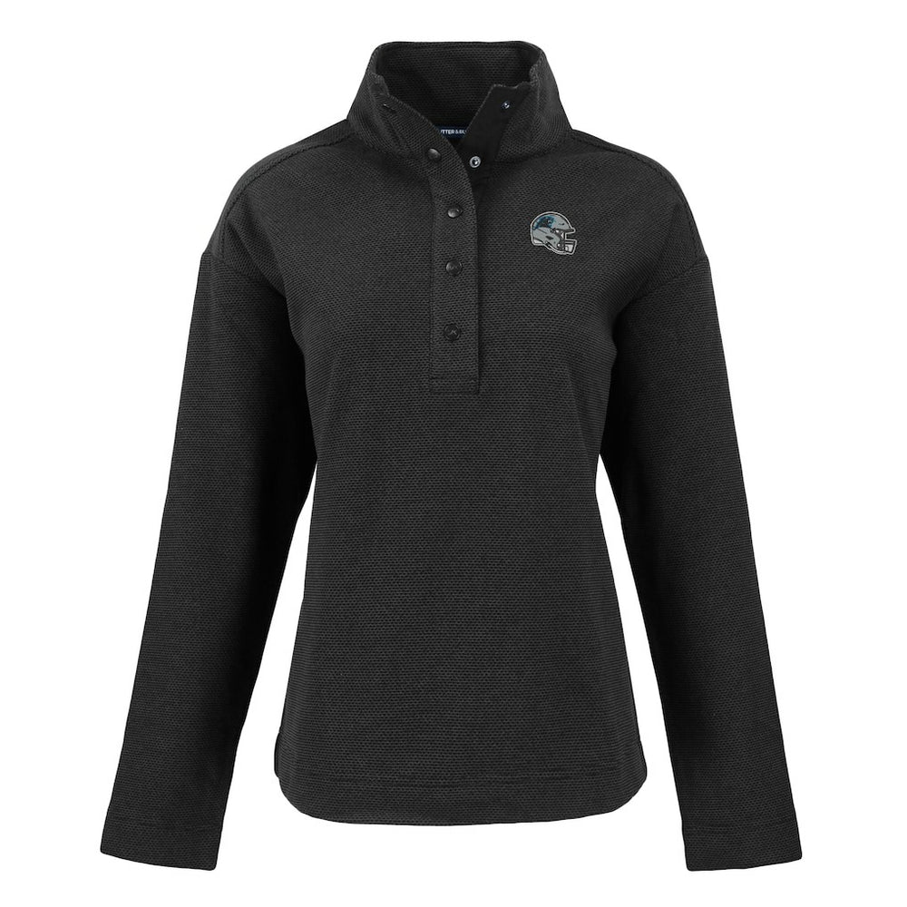 Carolina Panthers Cutter & Buck Women's Hunts Point Eco Half-Snap Sweatshirt | NFL Sale
