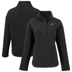 Buffalo Bills Cutter & Buck Women's Hunts Point Eco Half-Snap Sweatshirt | NFL Online