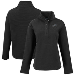 Buffalo Bills Cutter & Buck Women's Hunts Point Eco Half-Snap Sweatshirt | NFL Hot