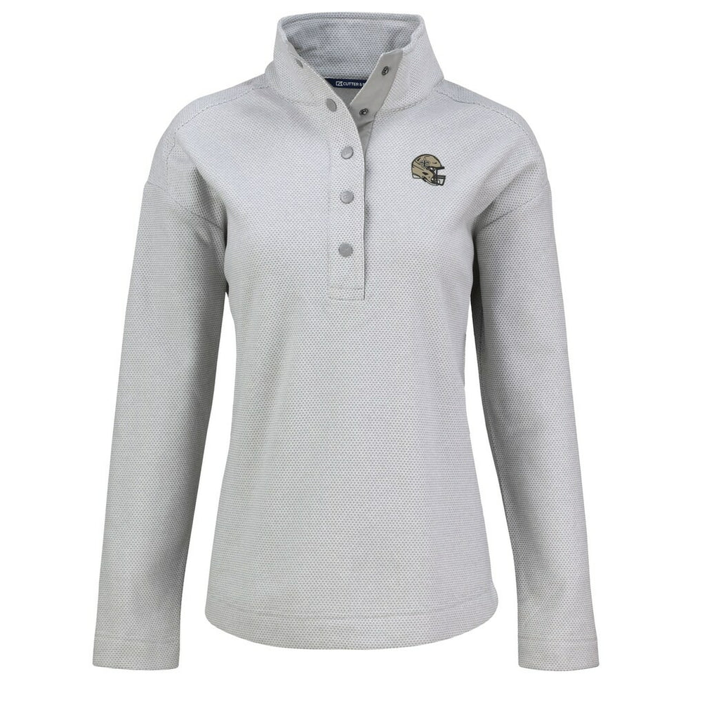 New Orleans Saints Cutter & Buck Women's Hunts Point Eco Half-Snap Sweatshirt | NFL US
