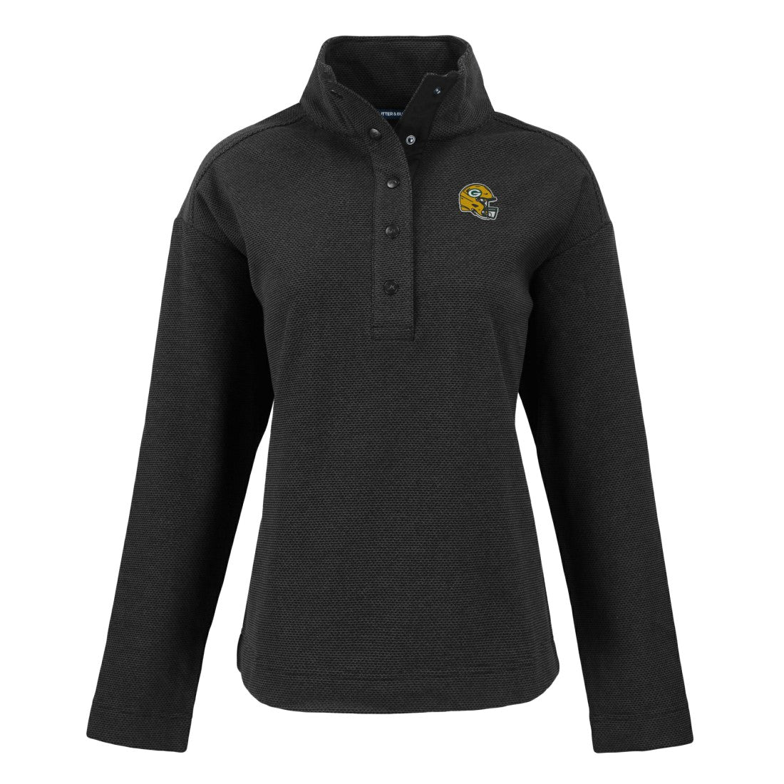 Green Bay Packers Cutter & Buck Women's Hunts Point Eco Half-Snap Sweatshirt | NFL On sale