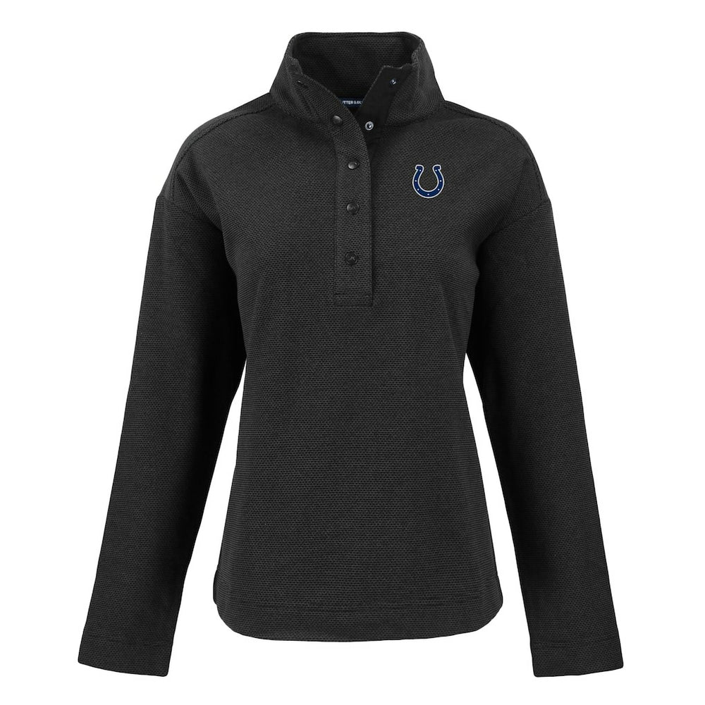 Indianapolis Colts Cutter & Buck Women's Hunts Point Eco Half-Snap Sweatshirt | NFL Hot
