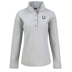 Indianapolis Colts Cutter & Buck Women's Hunts Point Eco Half-Snap Sweatshirt | NFL Online
