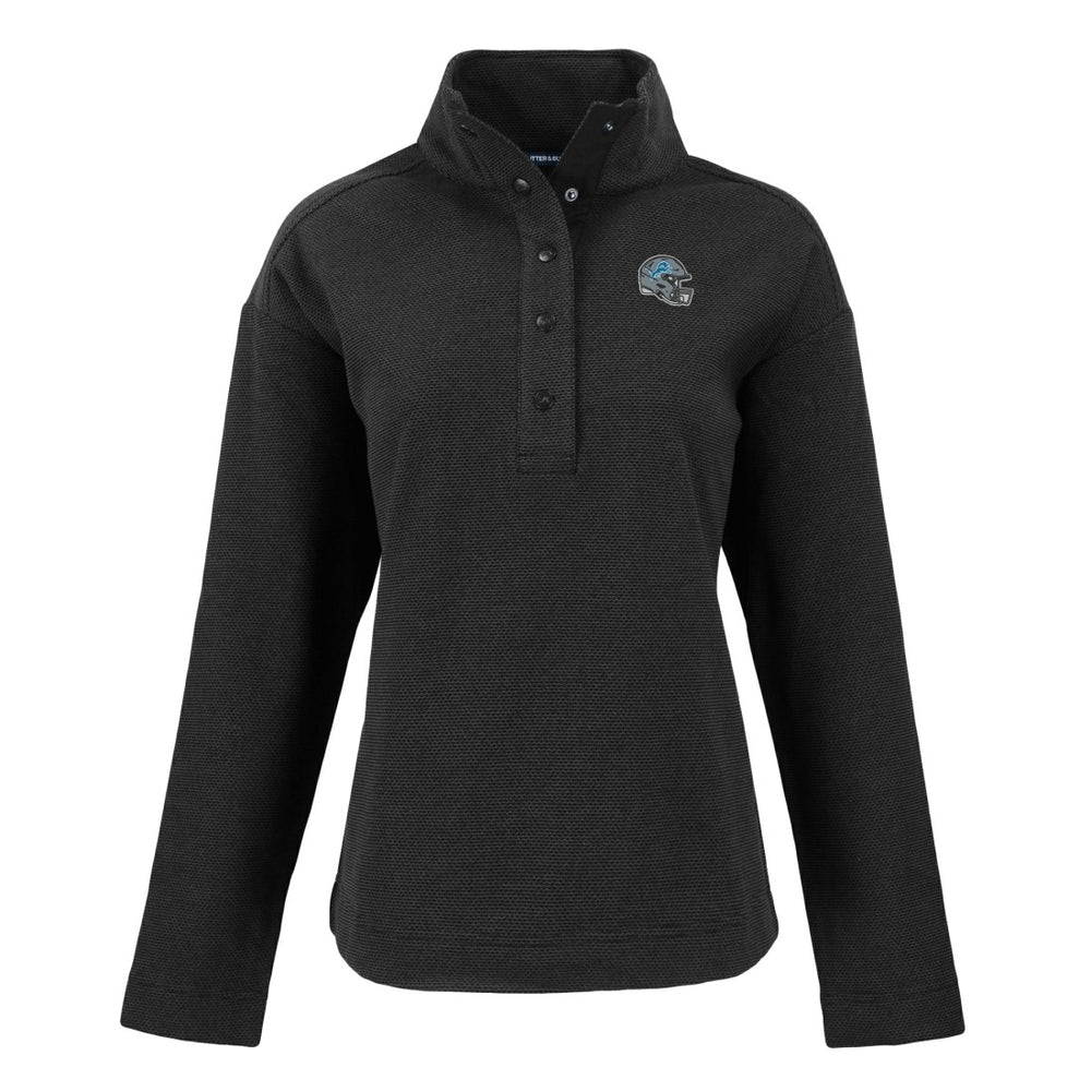 Detroit Lions Cutter & Buck Women's Hunts Point Eco Half-Snap Sweatshirt | NFL Sale