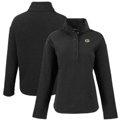 Green Bay Packers Cutter & Buck Women's Hunts Point Eco Half-Snap Sweatshirt | NFL On sale