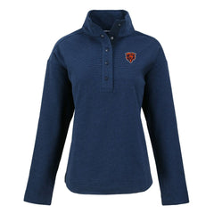 Chicago Bears Cutter & Buck Women's Hunts Point Eco Half-Snap Sweatshirt | NFL Discount