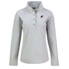 Arizona Cardinals Cutter & Buck Women's Hunts Point Eco Half-Snap Sweatshirt | NFL New