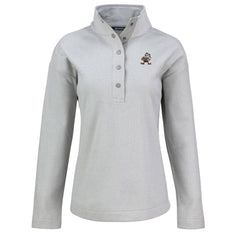 Cleveland Browns Cutter & Buck Women's Hunts Point Eco Half-Snap Sweatshirt | NFL Hot