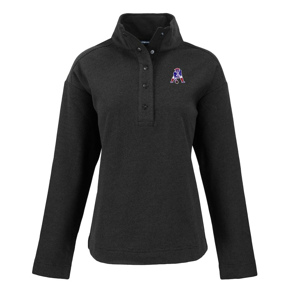 New England Patriots Cutter & Buck Women's Hunts Point Eco Half-Snap Sweatshirt | NFL Near me
