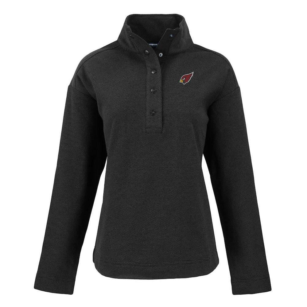 Arizona Cardinals Cutter & Buck Women's Hunts Point Eco Half-Snap Sweatshirt | NFL Discount