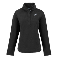 Philadelphia Eagles Cutter & Buck Women's Hunts Point Eco Half-Snap Sweatshirt | NFL Outlet