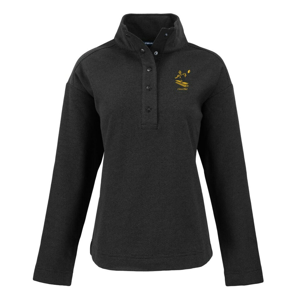 Pittsburgh Steelers Cutter & Buck Women's Hunts Point Eco Half-Snap Sweatshirt | NFL Near me