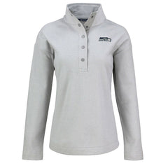 Seattle Seahawks Cutter & Buck Women's Hunts Point Eco Half-Snap Sweatshirt | NFL Near me