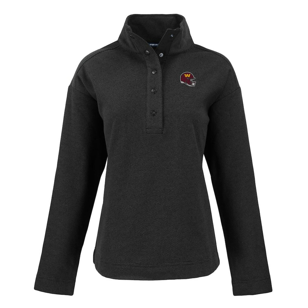 Washington Commanders Cutter & Buck Women's Hunts Point Eco Half-Snap Sweatshirt | NFL On sale