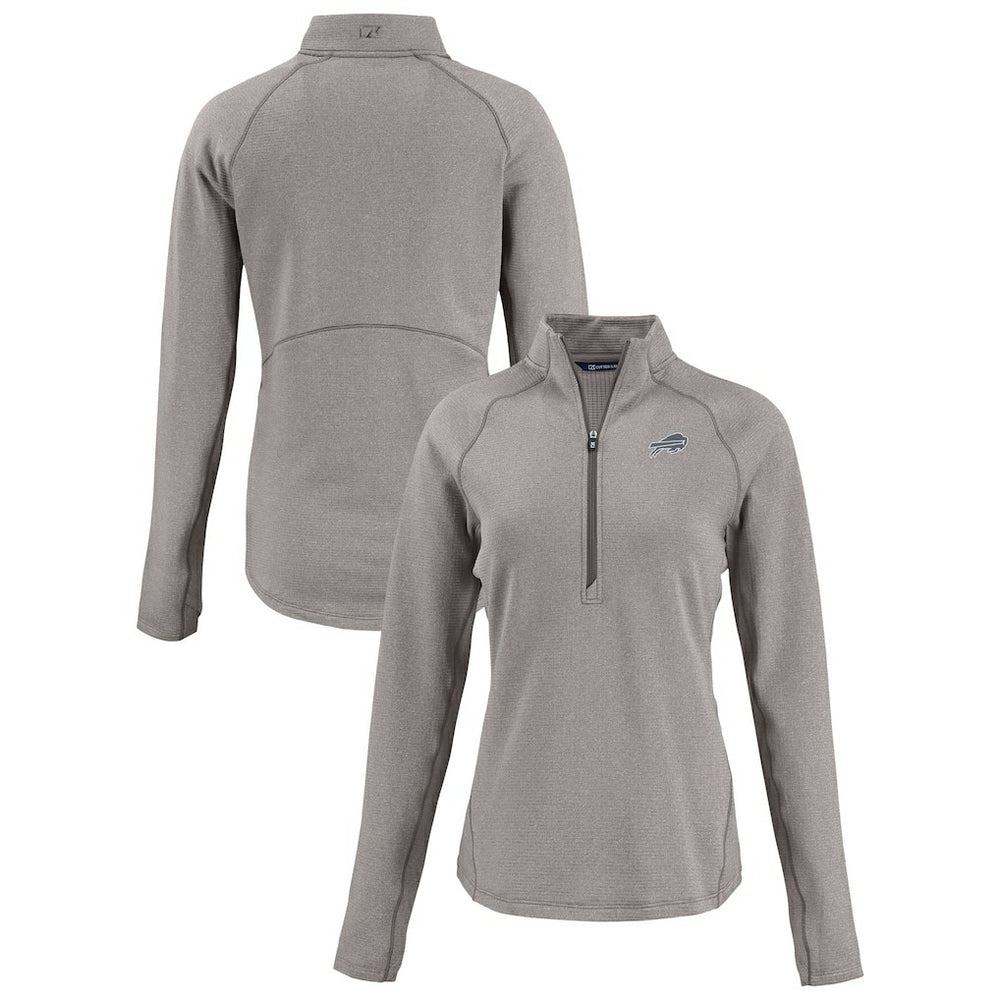 Buffalo Bills Cutter & Buck Women's Peshastin Eco Fleece Recycled Tri-Blend Raglan Half-Zip Jacket | NFL Near me