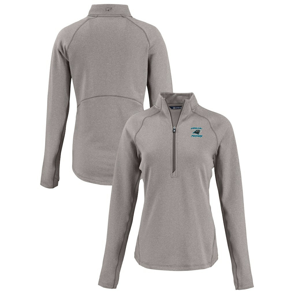 Carolina Panthers Cutter & Buck Women's Peshastin Eco Fleece Recycled Tri-Blend Raglan Half-Zip Jacket | NFL Online