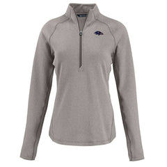 Baltimore Ravens Cutter & Buck Women's Americana Peshastin Eco Fleece Recycled Tri-Blend Raglan Half-Zip Jacket | NFL Discount