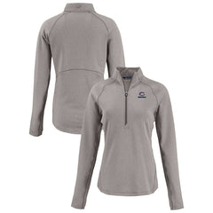 Chicago Bears Cutter & Buck Women's Americana Peshastin Eco Fleece Recycled Tri-Blend Raglan Half-Zip Jacket | NFL On sale