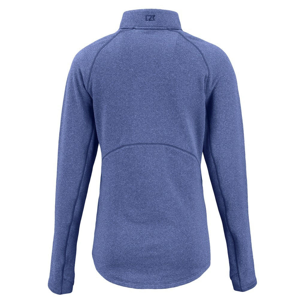 Indianapolis Colts Cutter & Buck Women's Peshastin Eco Fleece Recycled Tri-Blend Raglan Half-Zip Jacket | NFL Discount