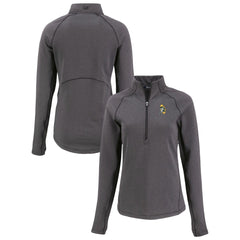 Green Bay Packers Cutter & Buck Women's Peshastin Eco Fleece Recycled Tri-Blend Raglan Half-Zip Jacket | NFL Sale