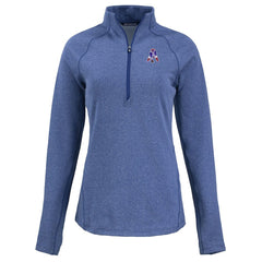 New England Patriots Cutter & Buck Women's Peshastin Eco Fleece Recycled Tri-Blend Raglan Half-Zip Jacket | NFL Sale