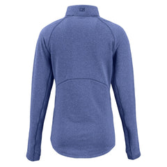 New York Giants Cutter & Buck Women's Peshastin Eco Fleece Recycled Tri-Blend Raglan Half-Zip Jacket | NFL Outlet