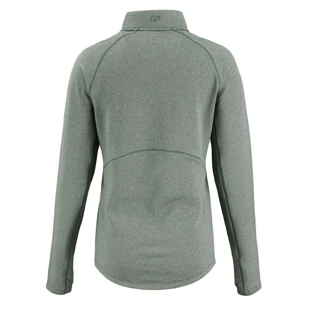 Philadelphia Eagles Cutter & Buck Women's Peshastin Eco Fleece Recycled Tri-Blend Raglan Half-Zip Jacket | NFL Near me
