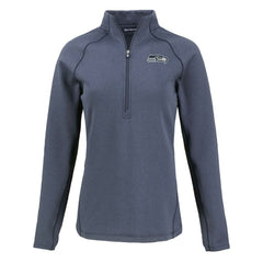 Seattle Seahawks Cutter & Buck Women's Peshastin Eco Fleece Recycled Tri-Blend Raglan Half-Zip Jacket | NFL Near me