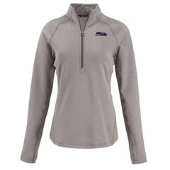 Seattle Seahawks Cutter & Buck Women's Americana Peshastin Eco Fleece Recycled Tri-Blend Raglan Half-Zip Jacket | NFL Hot