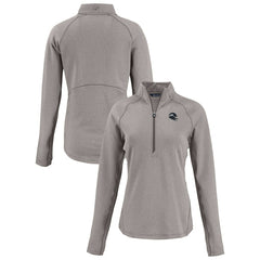 Seattle Seahawks Cutter & Buck Women's Peshastin Eco Fleece Recycled Tri-Blend Raglan Half-Zip Jacket | NFL On sale