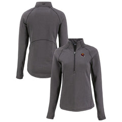 Washington Commanders Cutter & Buck Women's Peshastin Eco Fleece Recycled Tri-Blend Raglan Half-Zip Jacket | NFL Sale