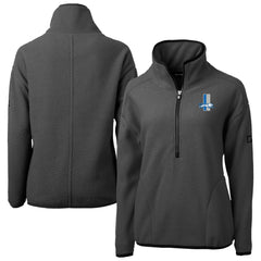 Detroit Lions Cutter & Buck Women's Historic Cascade Eco Sherpa Fleece Half-Zip Jacket | NFL Hot