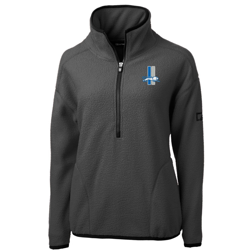 Detroit Lions Cutter & Buck Women's Historic Cascade Eco Sherpa Fleece Half-Zip Jacket | NFL Hot