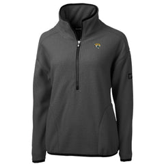 Jacksonville Jaguars Cutter & Buck Women's Cascade Eco Sherpa Fleece Half-Zip Jacket | NFL New