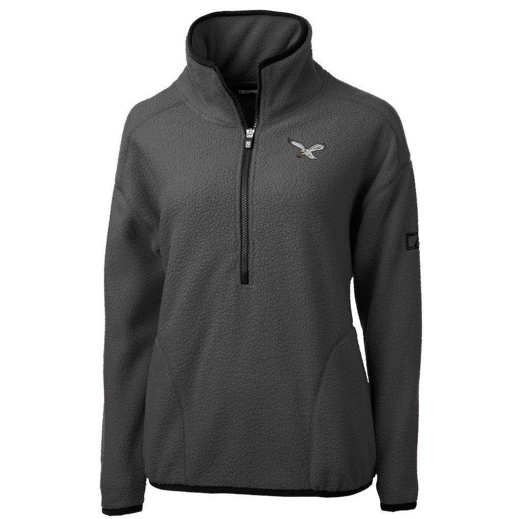 Philadelphia Eagles Cutter & Buck Women's Historic Cascade Eco Sherpa Fleece Half-Zip Jacket | NFL Near me