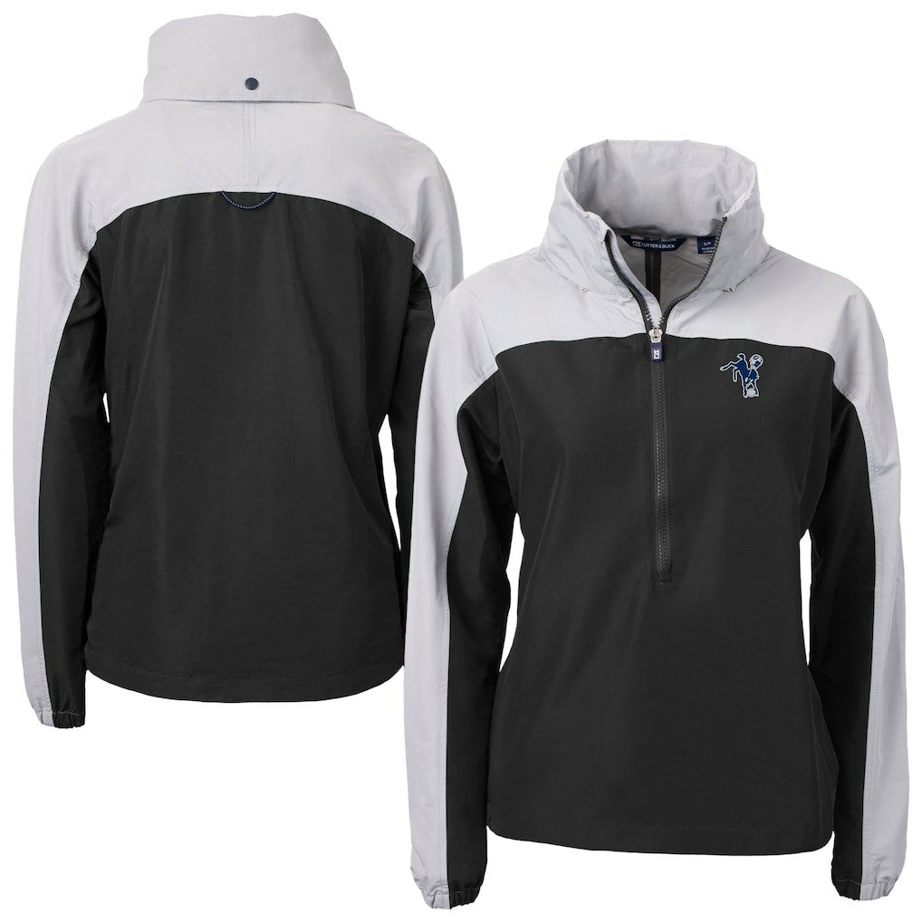 Indianapolis Colts Cutter & Buck Women's Charter Eco Recycled Half-Zip Hooded Anorak Jacket | NFL Online