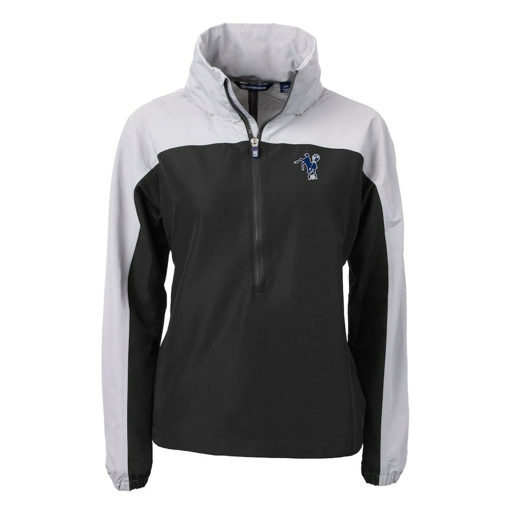 Indianapolis Colts Cutter & Buck Women's Charter Eco Recycled Half-Zip Hooded Anorak Jacket | NFL Online