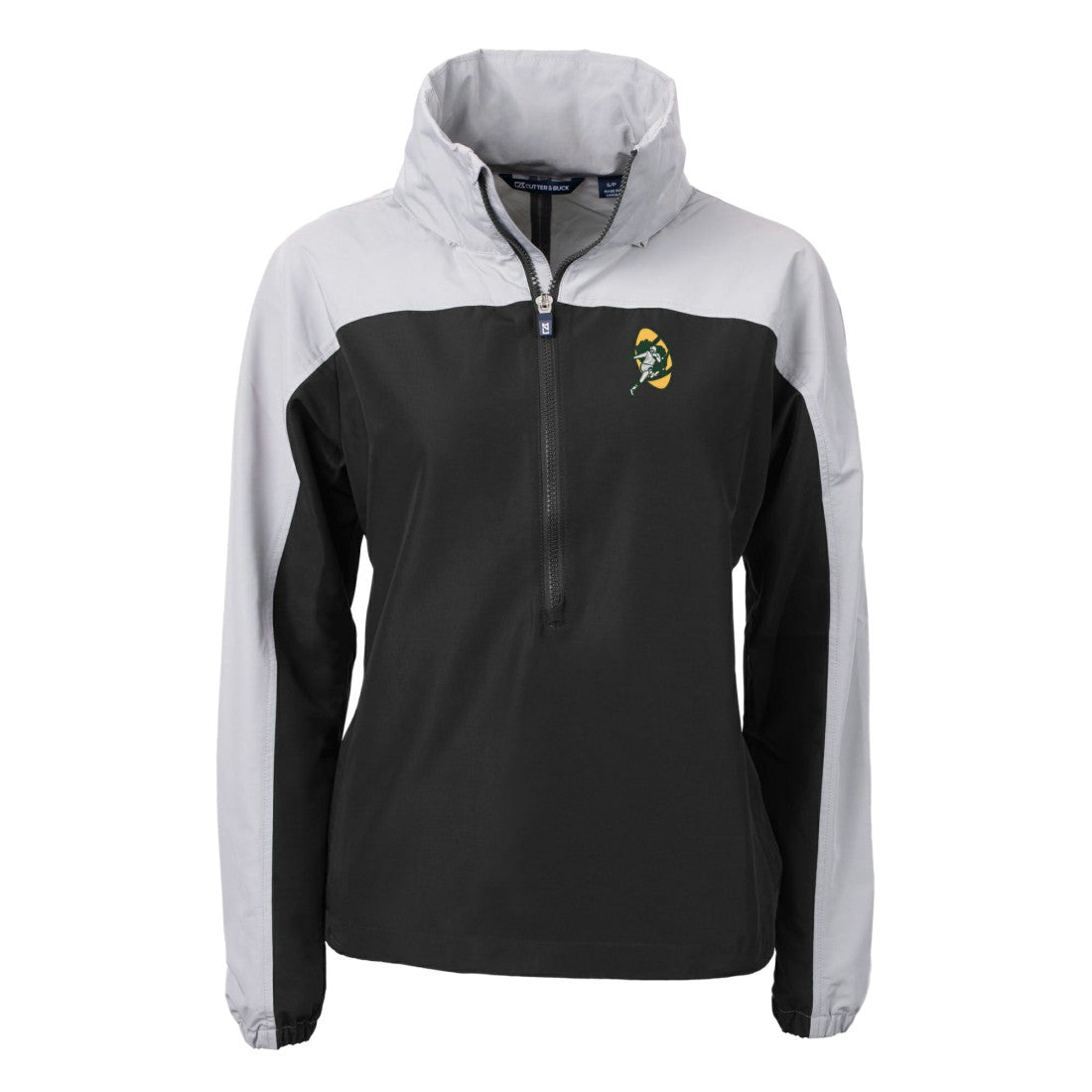 Green Bay Packers Cutter & Buck Women's Charter Eco Recycled Half-Zip Hooded Anorak Jacket | NFL US