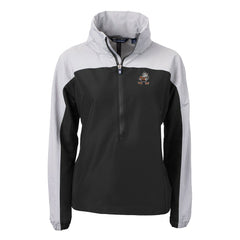 Cleveland Browns Cutter & Buck Women's Charter Eco Recycled Half-Zip Hooded Anorak Jacket | NFL Hot