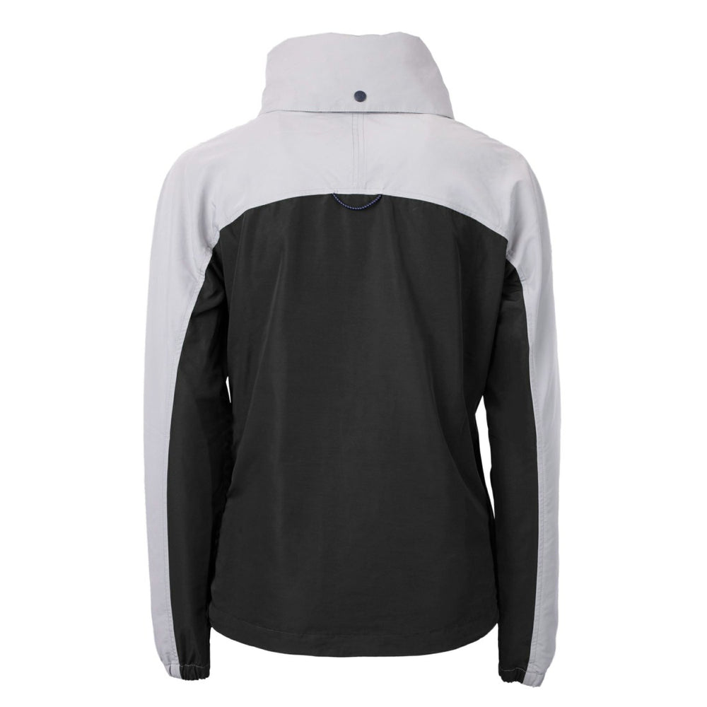 Detroit Lions Cutter & Buck Women's Charter Eco Recycled Half-Zip Hooded Anorak Jacket | NFL Hot