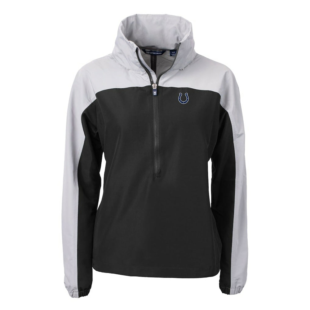 Indianapolis Colts Cutter & Buck Women's Charter Eco Recycled Half-Zip Hooded Anorak Jacket | NFL Discount