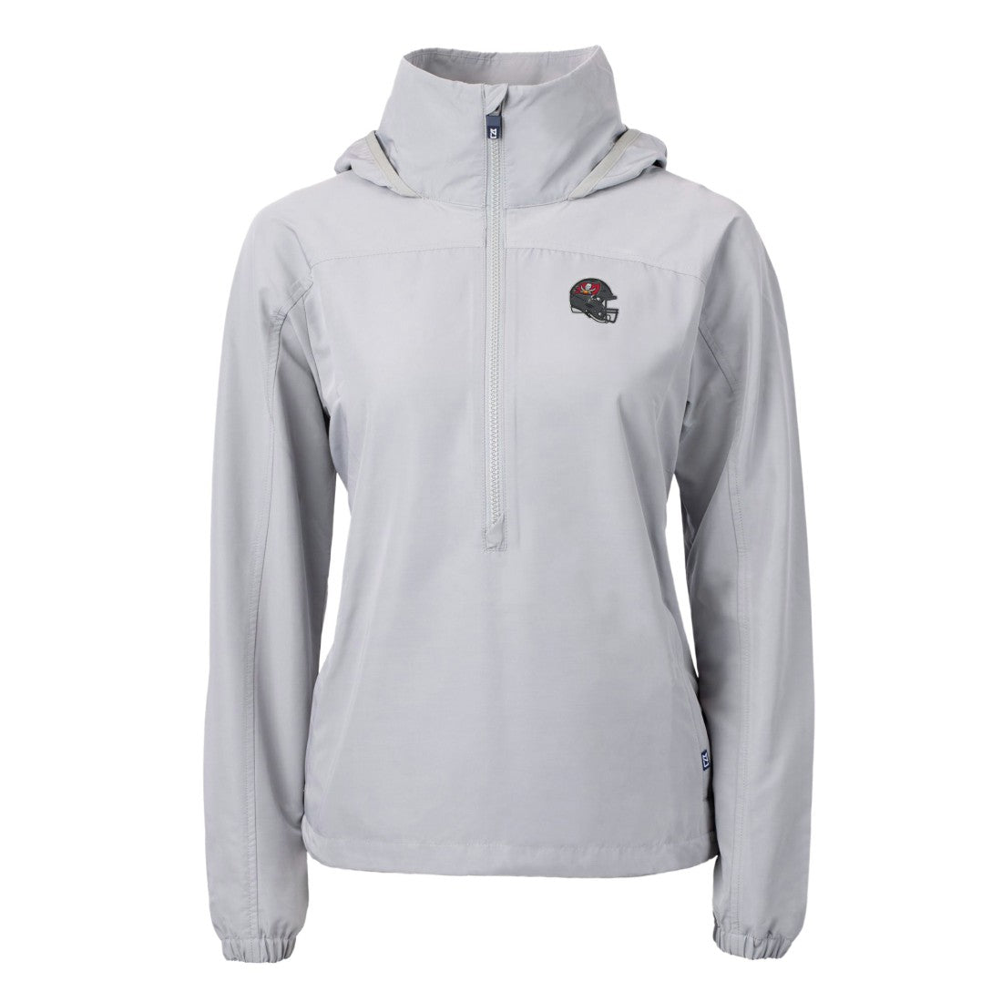 Tampa Bay Buccaneers Cutter & Buck Women's Charter Eco Recycled Half-Zip Hooded Anorak Jacket | NFL On sale