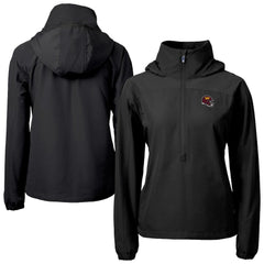 Washington Commanders Cutter & Buck Women's Charter Eco Recycled Half-Zip Hooded Anorak Jacket | NFL Near me