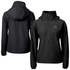 Baltimore Ravens Cutter & Buck Women's Charter Eco Recycled Half-Zip Hooded Anorak Jacket | NFL Hot